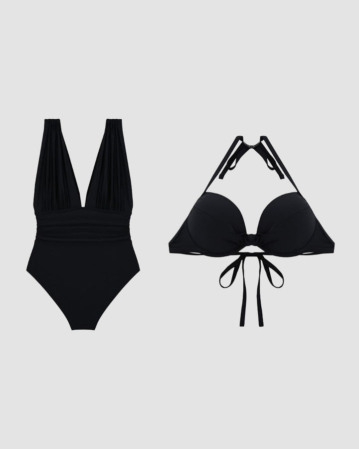 Francisca | Luxury Shaping Swimsuit with Deep V-Neck