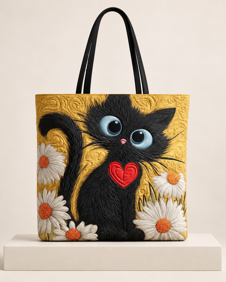 Black Cat & Daisies | Sweet Charm