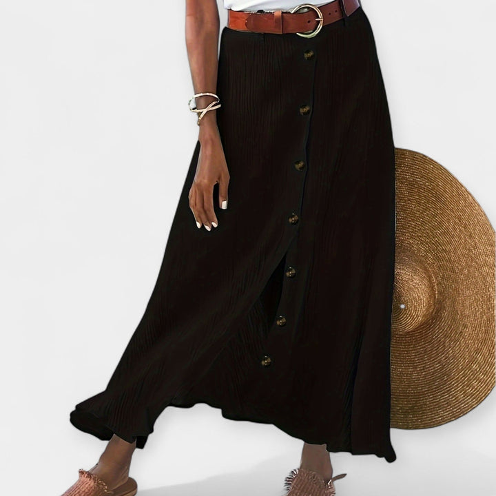 Roxanne | Semi-Transparent Skirt with Opening