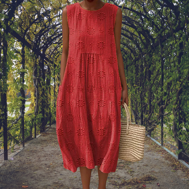 Bianca | Maxi Dress Without Sleeves with Pockets