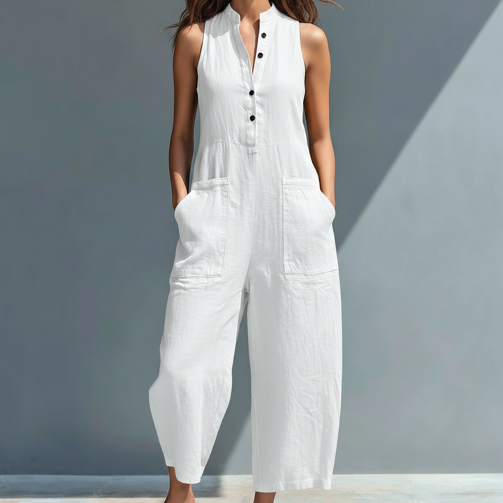 Precious | Sleeveless Dress with Mandarin Collar