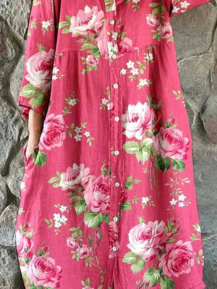 Bontle | Artistic Floral Maxi Dress
