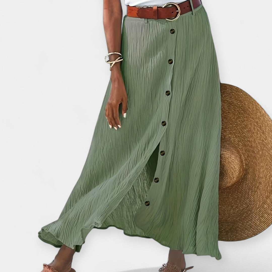 Roxanne | Semi-Transparent Skirt with Opening