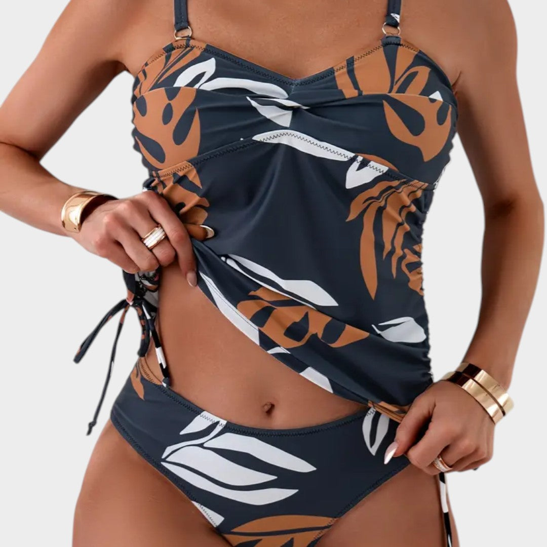 Carmen | Tropical Leaf Print Bikini