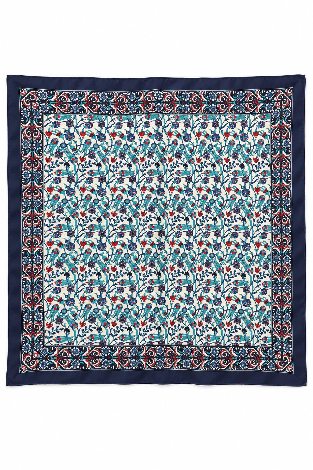 Blue Persian Silk Scarf