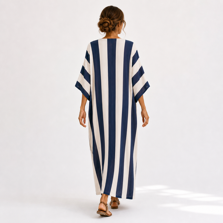 Yasmina Navy Blue Caftan