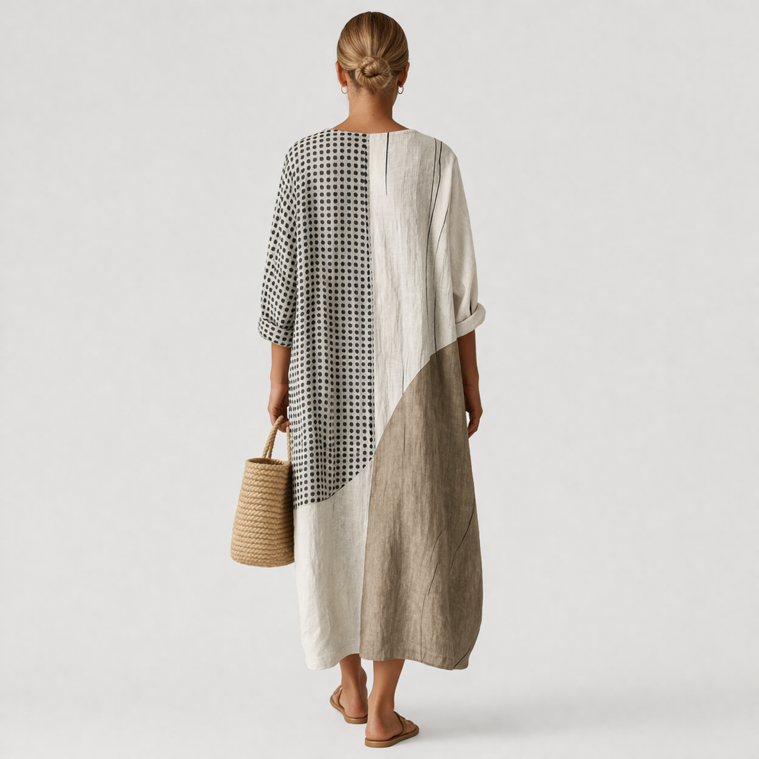 Amy | Elegant Striped Dress