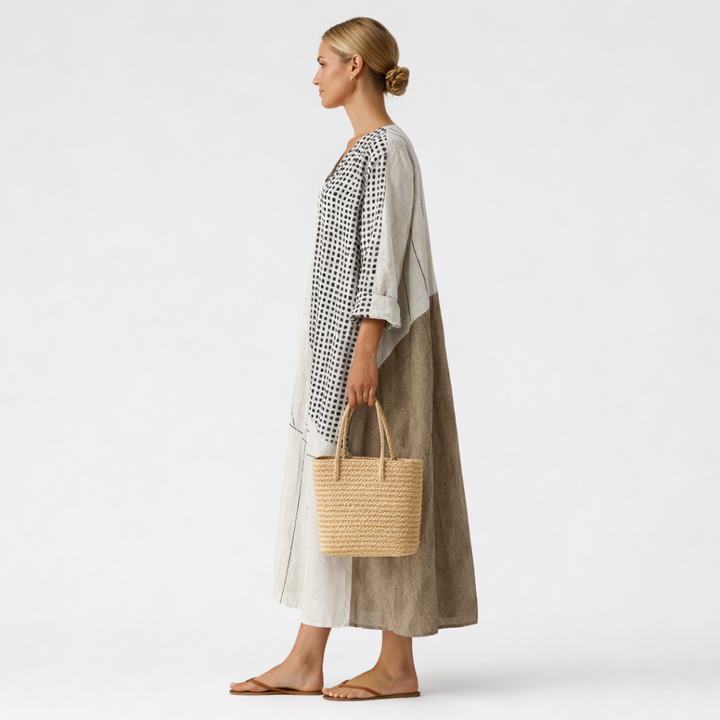 Amy | Elegant Striped Dress