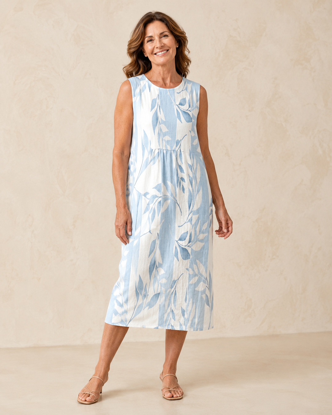 Chloe | Midi Dress Inspired by Leaves