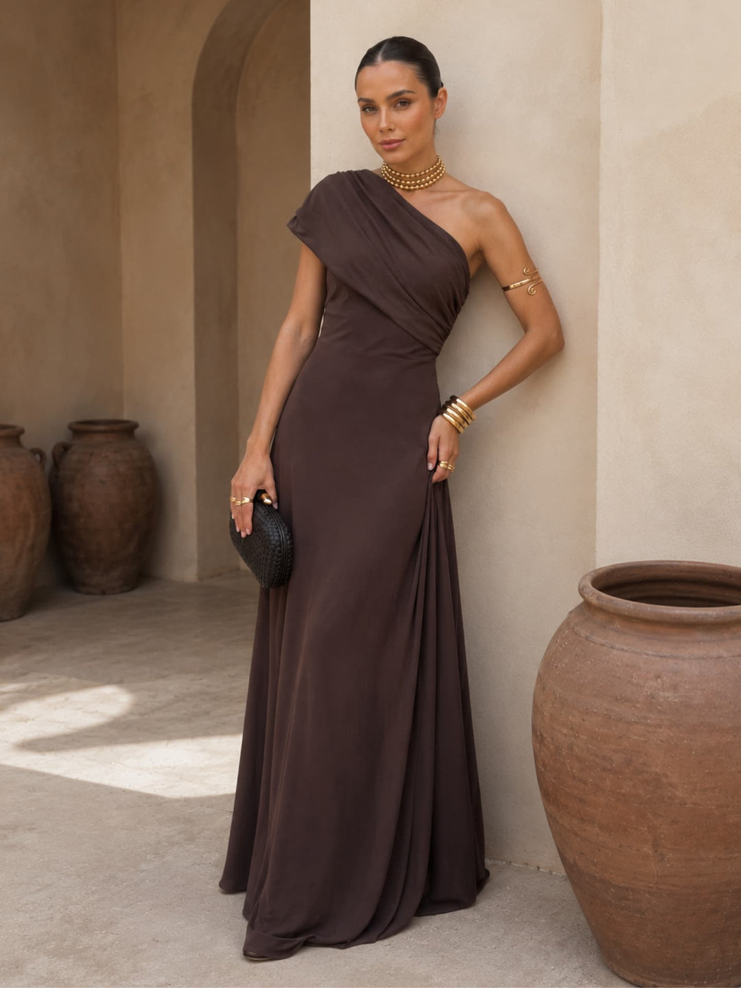 Palesa | Dress in brown