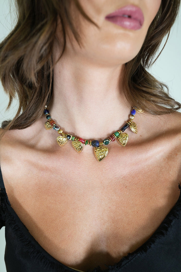 Colourful Heart Necklace