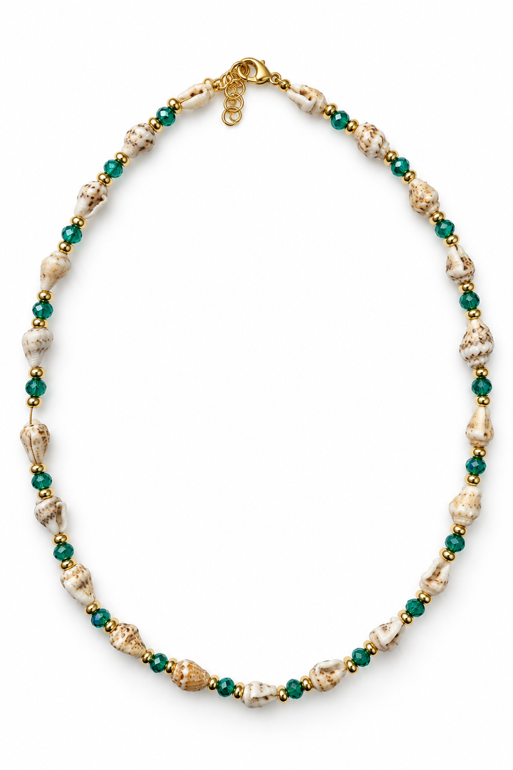 Emerald Shell Necklace