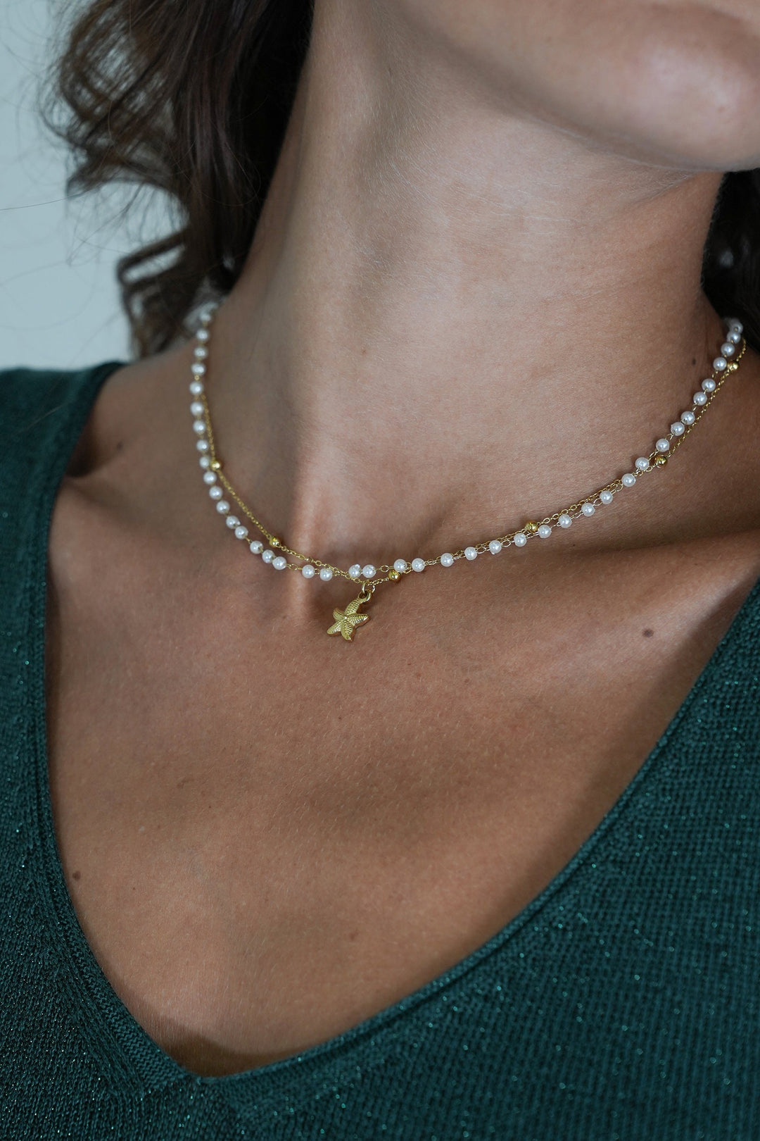 Pearl Starfish Necklace