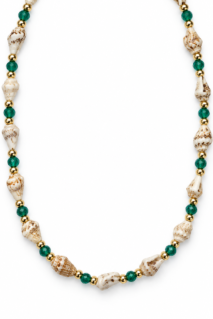 Emerald Shell Necklace