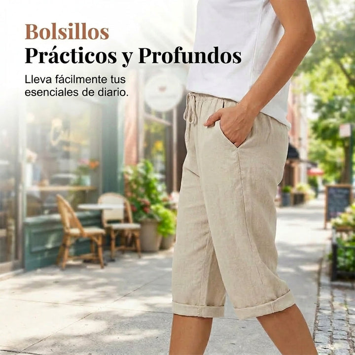 Marta | Cotton and Linen Shorts for Women