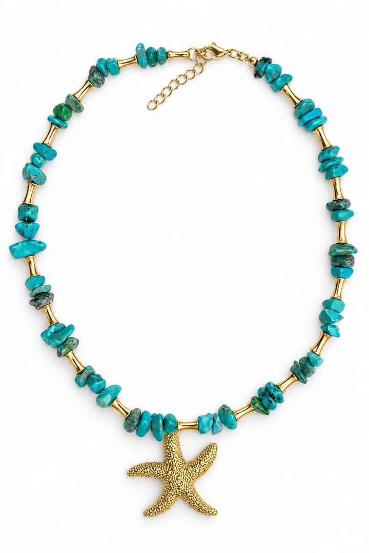 Turquoise Starfish Necklace