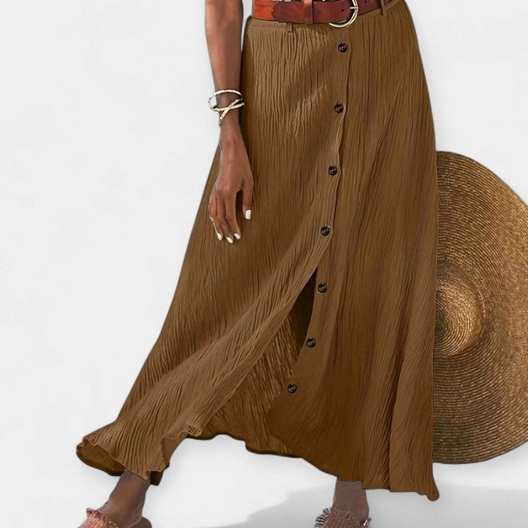 Roxanne | Semi-Transparent Skirt with Opening