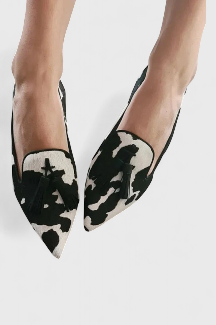 Fermina | Elegant Loafers with Pointed Toe and Bicolor Design
