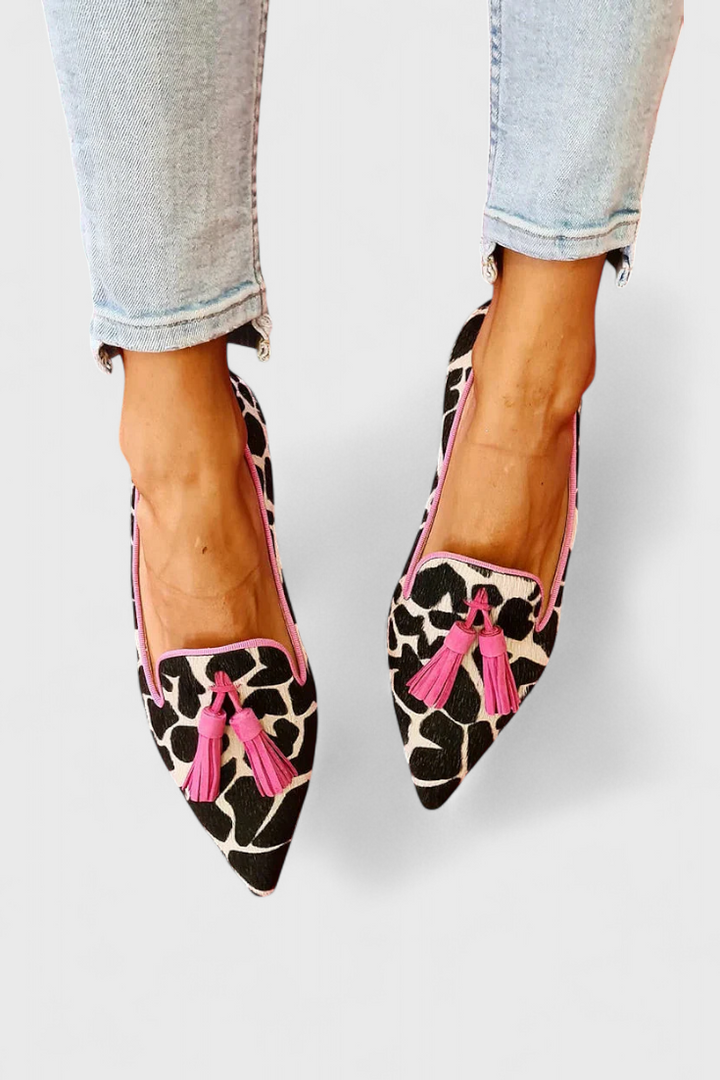 Fermina | Elegant Loafers with Pointed Toe and Bicolor Design