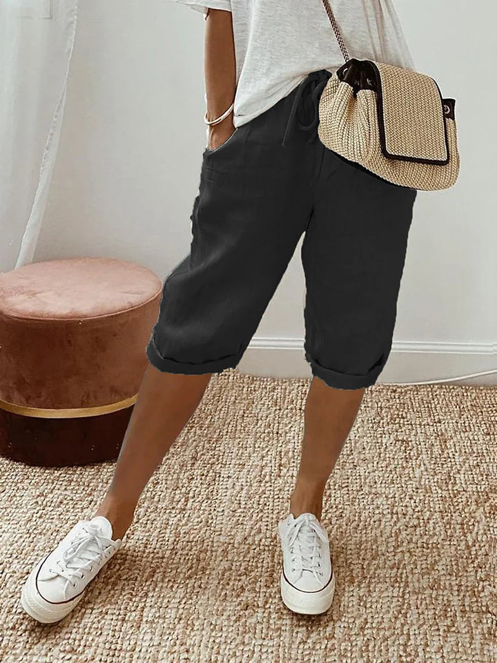 Marta | Cotton and Linen Shorts for Women